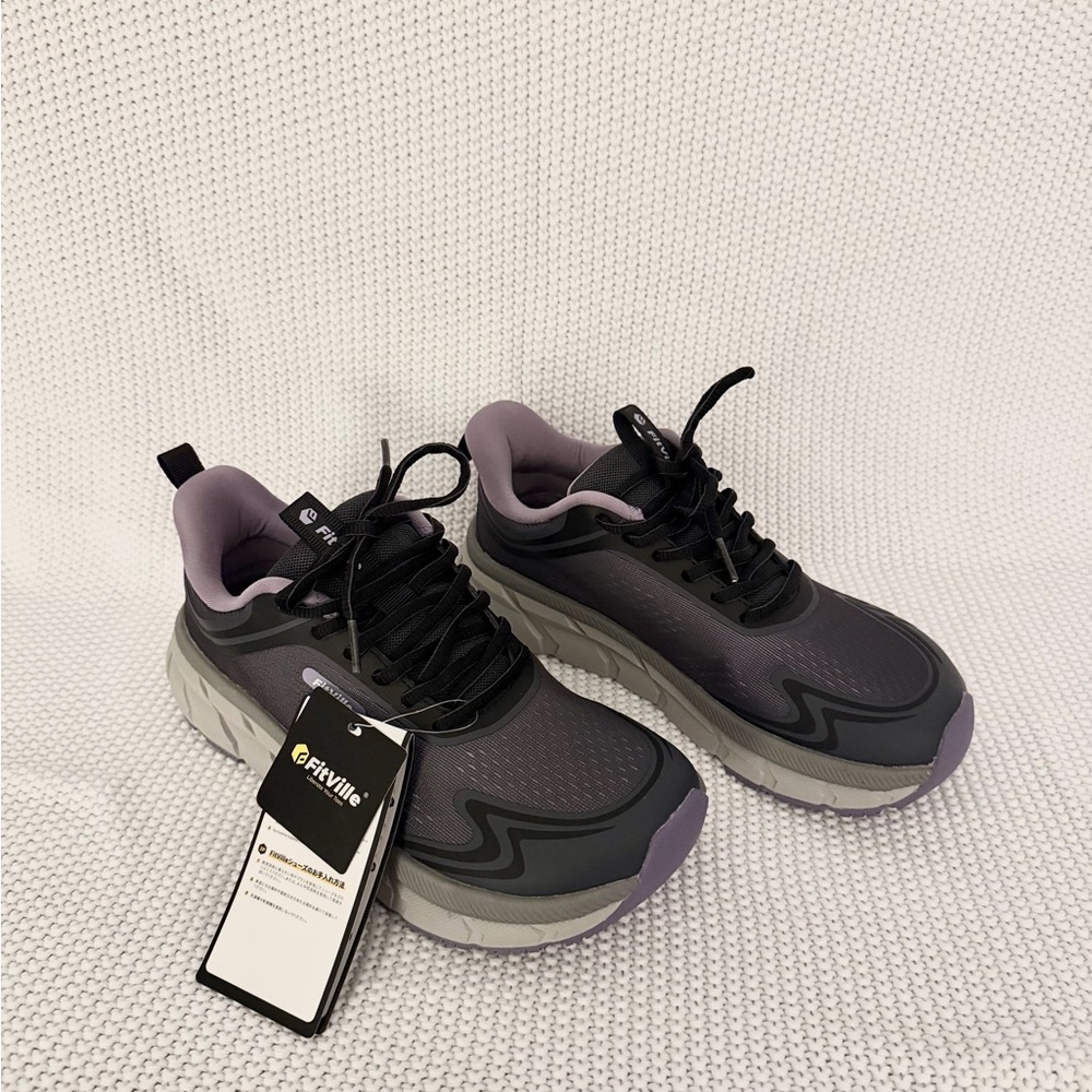 Black and Gray Women's Sneakers